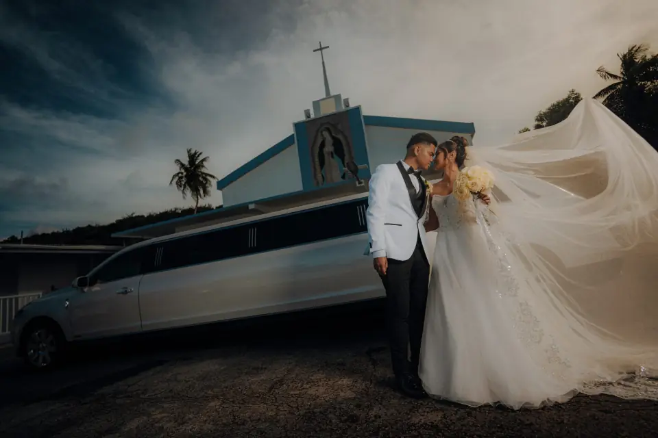 Wedding ceremony moment on Guam