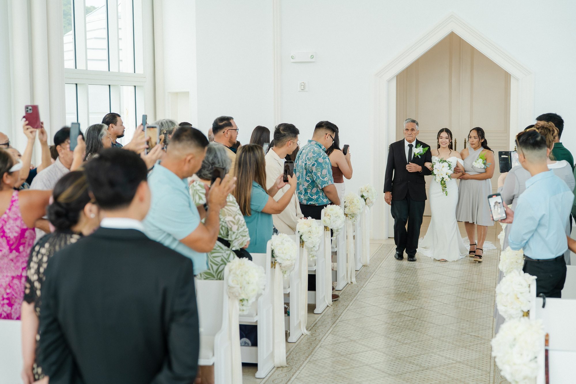 Reception celebration at a Guam wedding